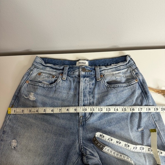 Pistola Charlie High Rise Straight Distressed Jeans size 29 - Picture 9 of 13